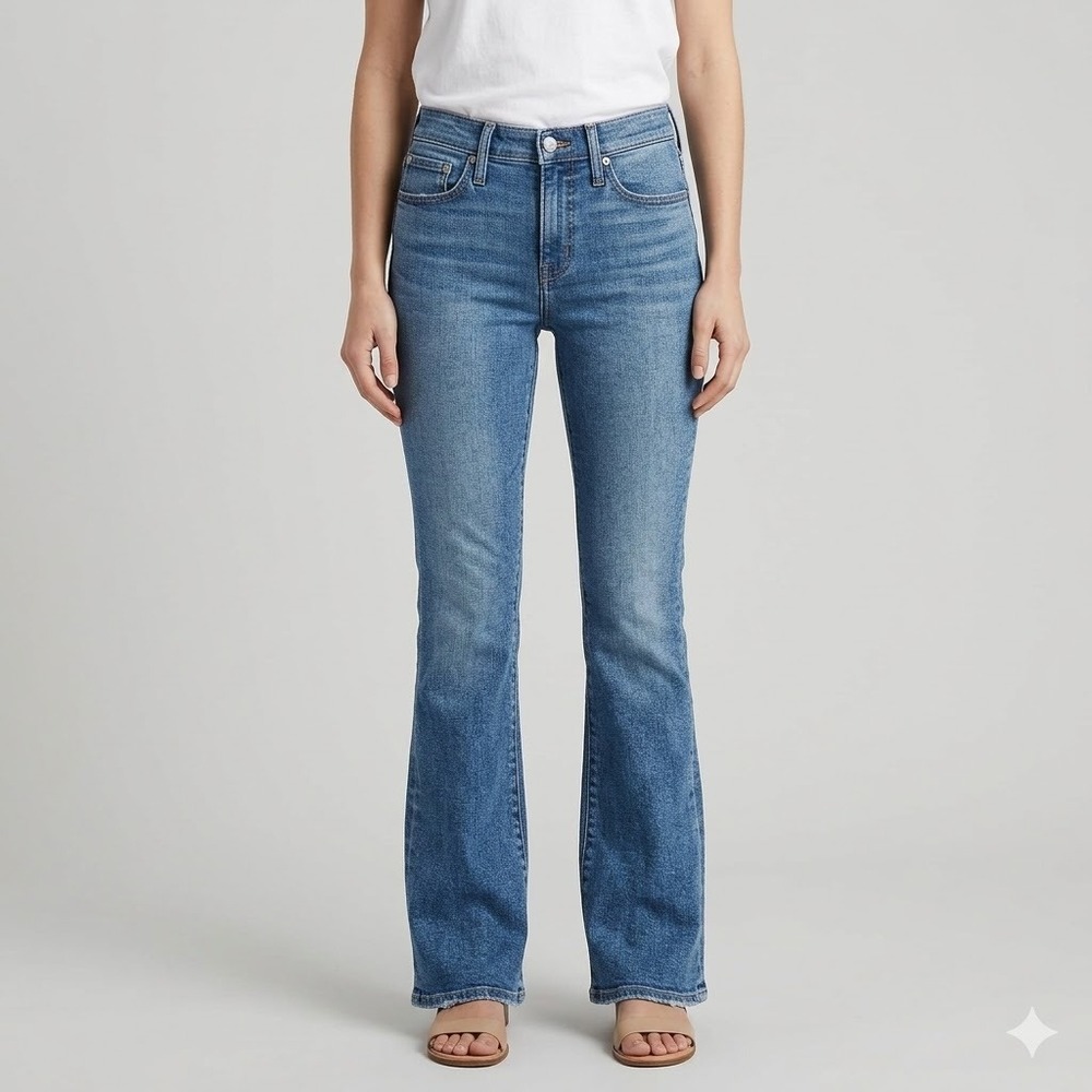 Madewell Mid Rise Kick Out Flared Jeans Blue Size 23
